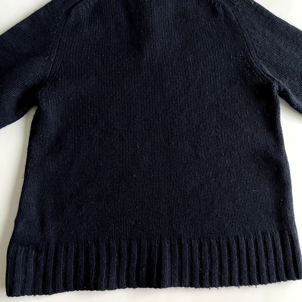 Vintage J. Crew Navy Wool Polo Sweater Size M - Picture 11 of 15